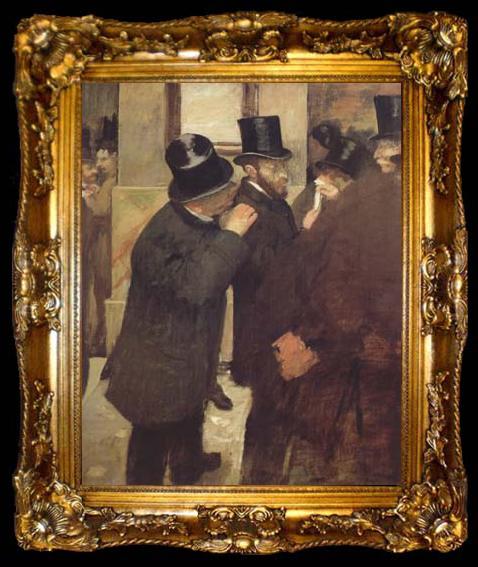 framed  Edgar Degas At the Stock Exchange (mk06), ta009-2